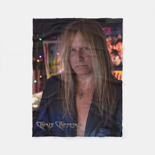 Couverture Polaire Chris Caffery SDS Pinball Fleece Blanche (Devant)