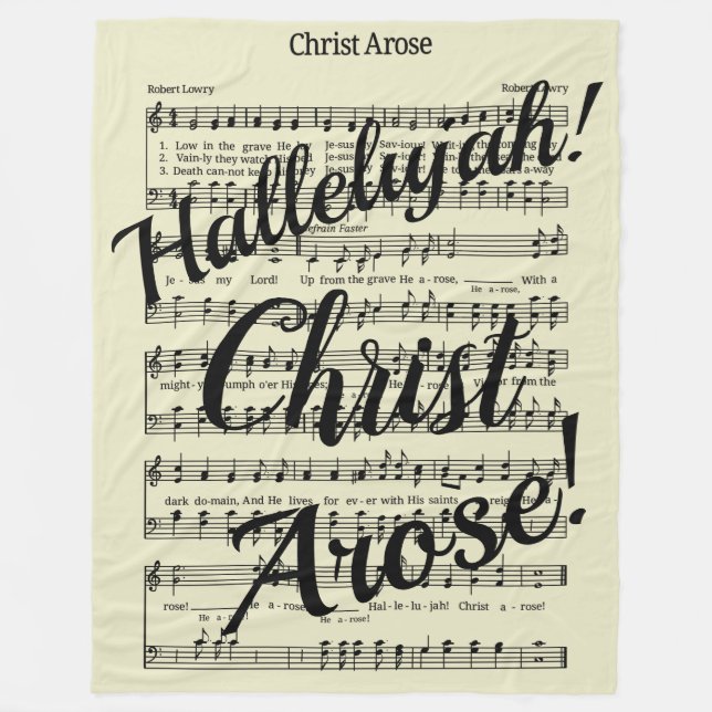 Couverture Polaire Christ Arose (Devant)