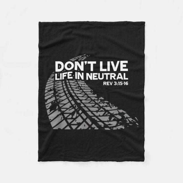 Couverture Polaire Christian Car Enthusiast Pastor - Don't Live Life  (Devant)