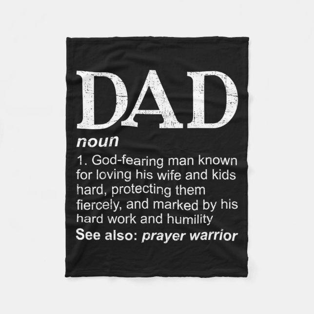 Couverture Polaire Christian Dad Definition Fathers Day Dad  (Devant)