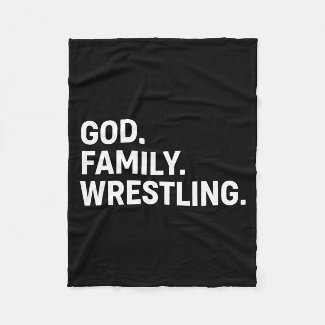 Couverture Polaire Christian God. Family. Wrestling. - Faith Family W (Devant)