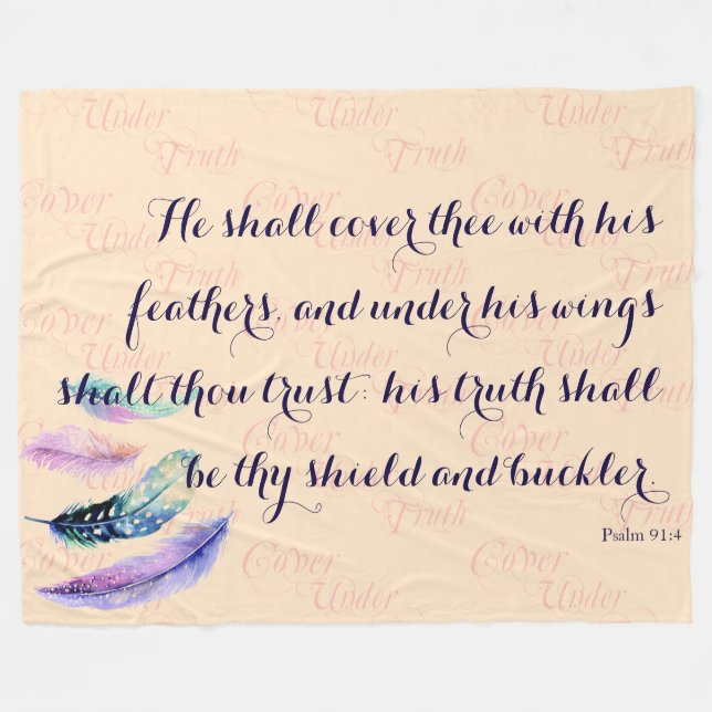 Couverture Polaire Christian IL COUVRIRA LA Prière (Devant (Horizontal))