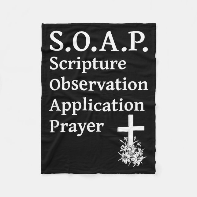 Couverture Polaire Christian Soap Scripture Observation Application P (Devant)