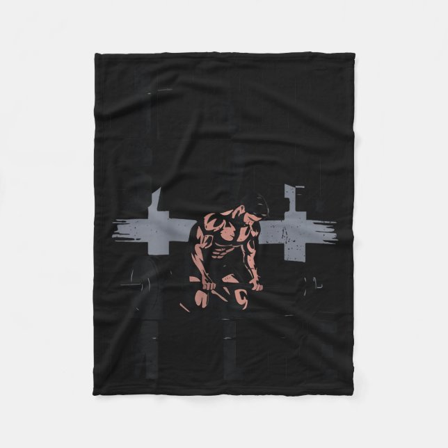 Couverture Polaire Christian Workout Jesus Christ Saved My Life Gym G (Devant)