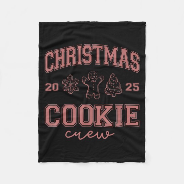 Couverture Polaire Christmas 2025 Cookie Crew Gingerbread Funny Chris (Devant)