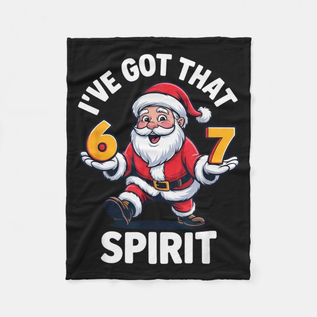 Couverture Polaire Christmas 67 Funny Xmas Six Seven Ugly Sweater 6-7 (Devant)