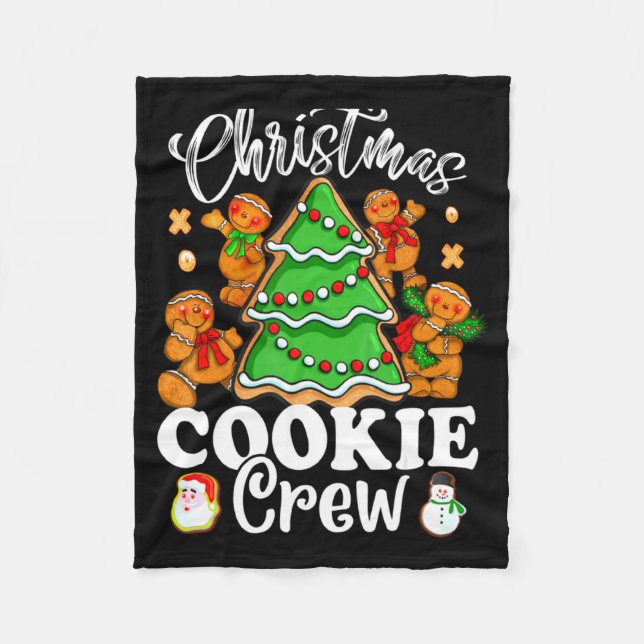 Couverture Polaire Christmas Cookie Crew Baking Team New Xmas Bakers  (Devant)
