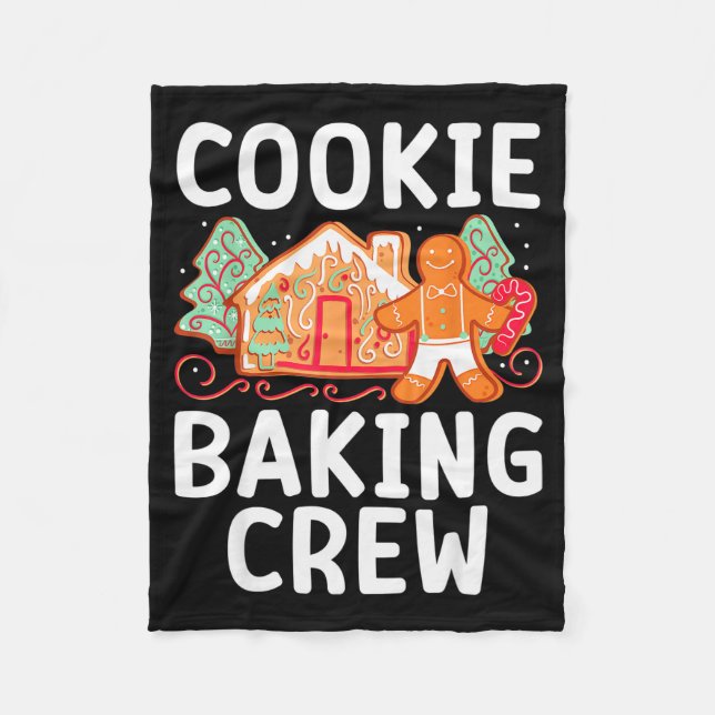 Couverture Polaire Christmas Cookie Taster Cookie Baking Crew Gingerb (Devant)