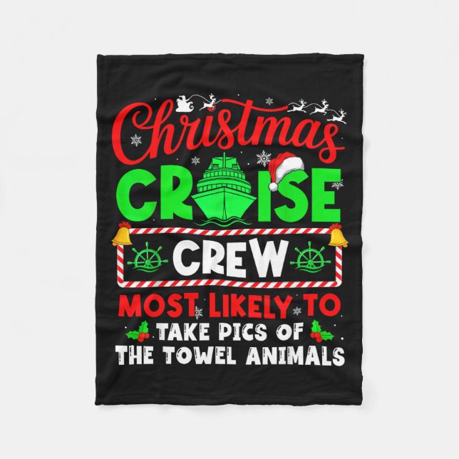 Couverture Polaire Christmas Cruise Crew Most Likely To Take Cs Towel (Devant)