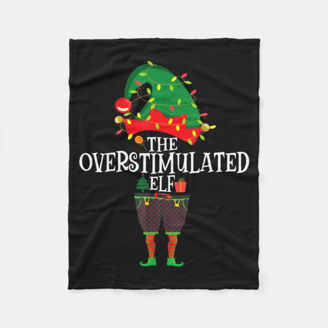 Couverture Polaire Christmas Elf Family Matching Group The Elf Overst (Devant)