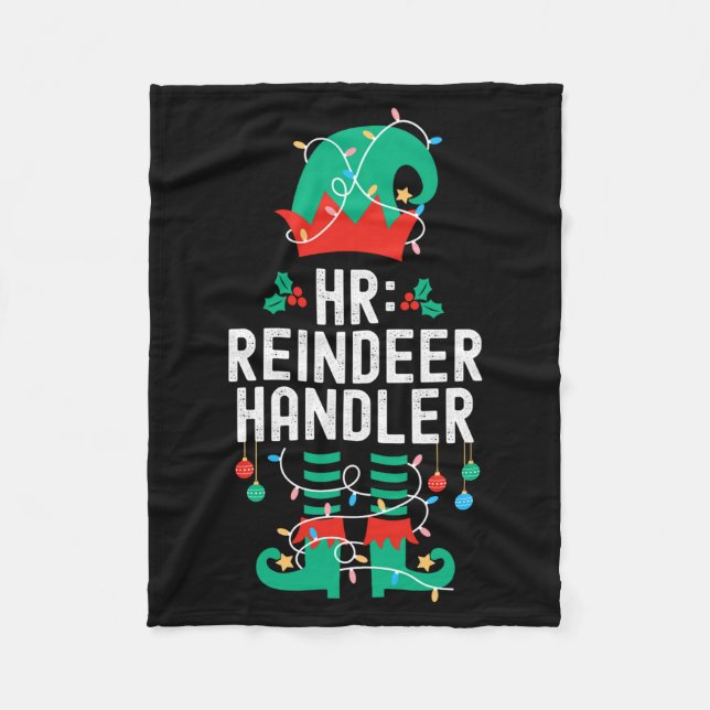 Couverture Polaire Christmas Elf Office Team Party Family Matching  (Devant)