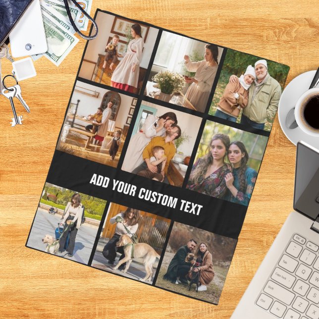 Couverture Polaire Christmas Family Custom Photo College (Créateur téléchargé)