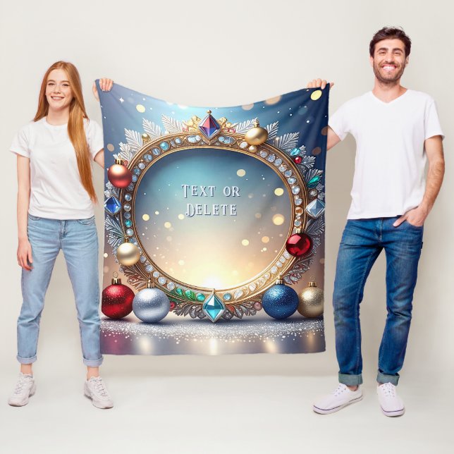 Couverture Polaire Christmas Jewel Frame Fleece Blanket (En situation)