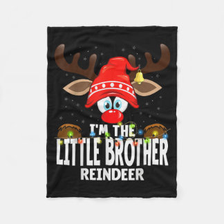 Couverture Polaire Christmas Matching I'm The Little Brother Reindeer