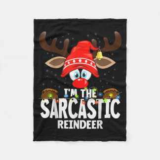 Couverture Polaire Christmas Matching I'm The Sarcastic Reindeer 