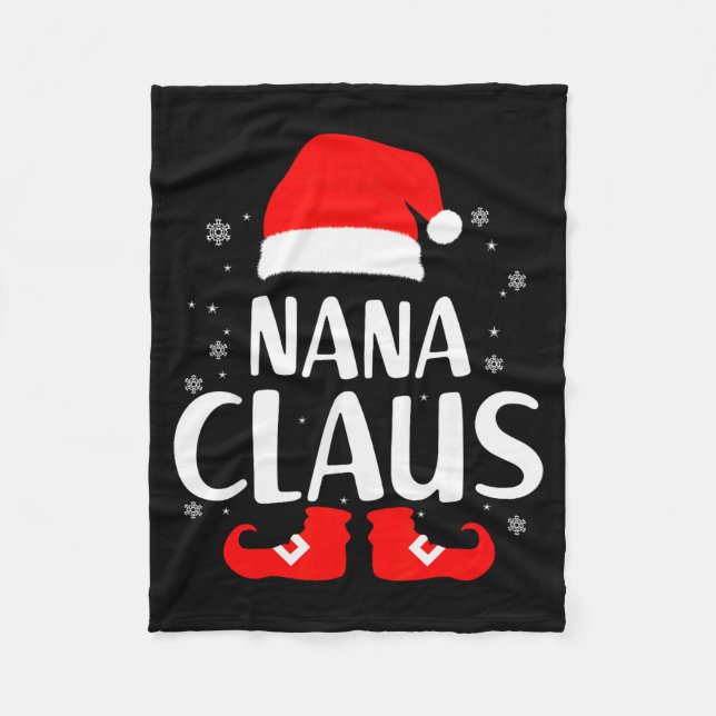 Couverture Polaire Christmas Nana Claus Leopard Family Matching Pajam (Devant)