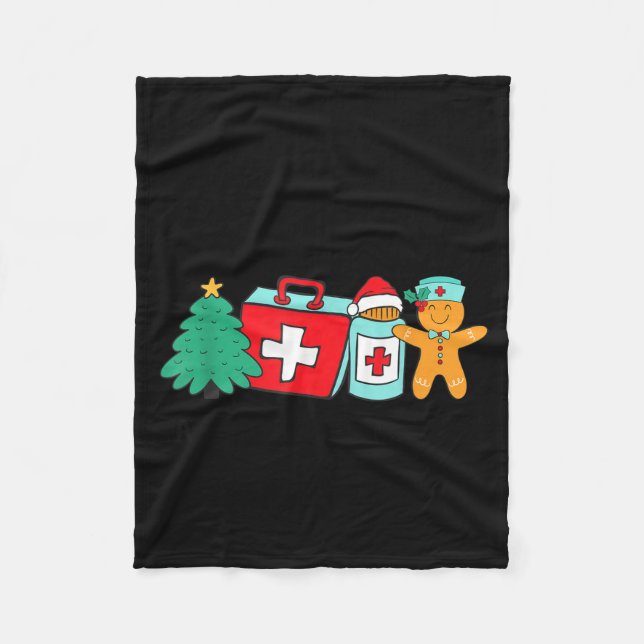 Couverture Polaire Christmas Nurse Have You Tried Icing It Gingerbrea (Devant)
