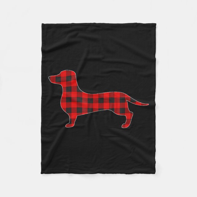 Couverture Polaire Christmas Pajama Dachshund Dog Tee Dogs Pajamas Xm (Devant)