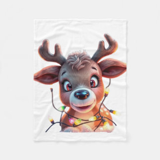 Couverture Polaire Christmas reindeer - baby blanket