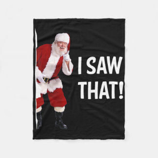 Couverture Polaire Christmas Santa I Saw That Funny Saying Xmas 