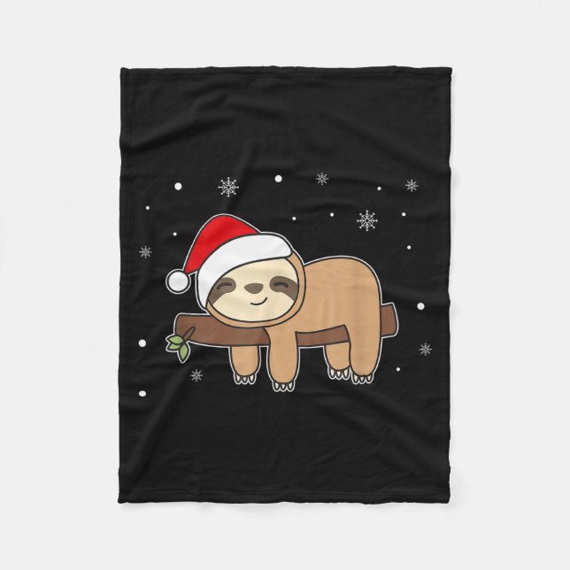 Couverture Polaire Christmas Sloth For Christmas Sweet Sloths  (Devant)