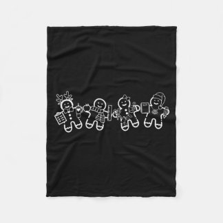 Couverture Polaire Christmas Teacher Cute Gingerbread Cookies Funny H