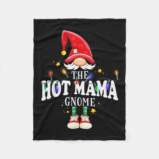 Couverture Polaire Christmas The Hot Mama Gnome X-mas Matching Pjs  (Devant)