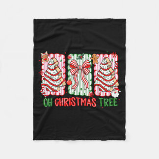 Couverture Polaire Christmas Tree Cake Funny Quote Oh Christmas Tree 