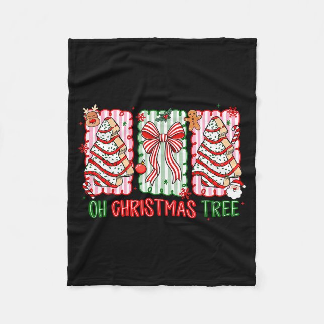 Couverture Polaire Christmas Tree Cake Funny Quote Oh Christmas Tree  (Devant)