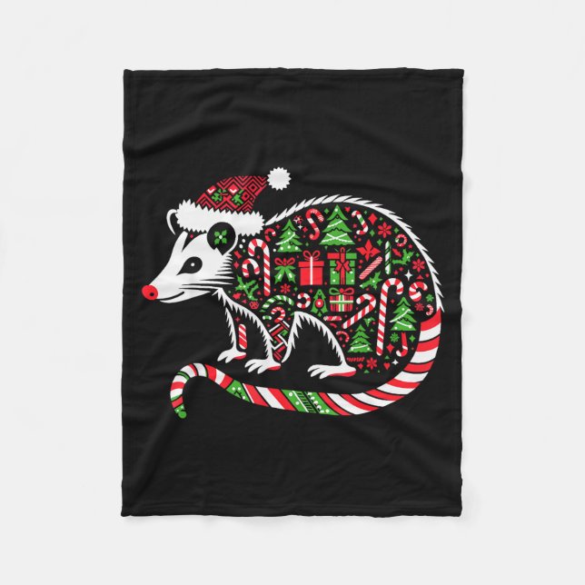 Couverture Polaire Christmas Tree Candy Ssum Santa Christmas Womens M (Devant)