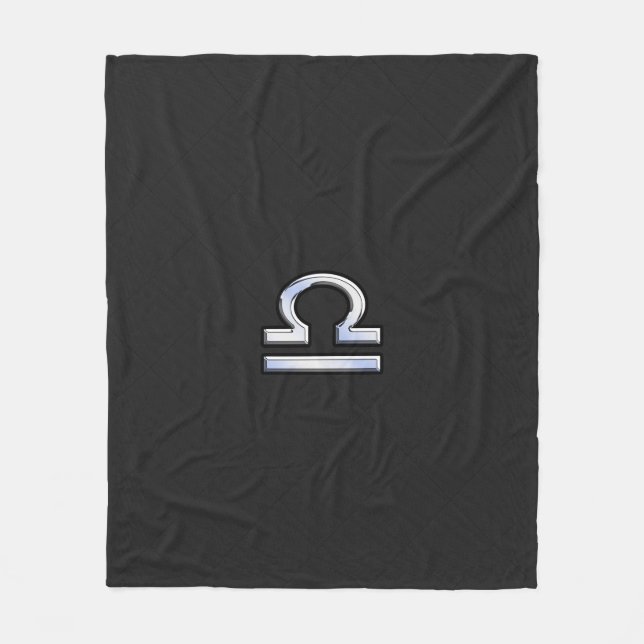 Couverture Polaire Chrome Comme Libra Symbole Zodiac Serpent Décor de (Devant)