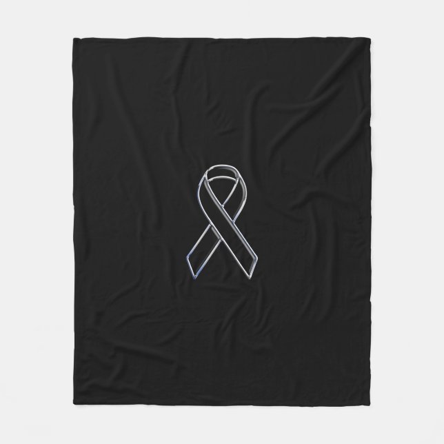Couverture Polaire Chrome comme Noir de la sensibilisation au ruban (Devant)