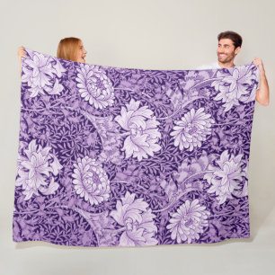 Couverture Polaire Chrysanthemum Purple, William Morris