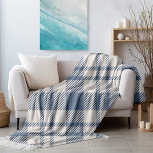 Couverture Polaire Chute Côtière Cosy Marine Bleu Plaid