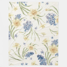 Chute Floral Léger I Fleece Blanket-Automne Floral