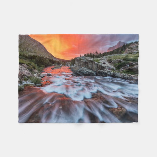 Couverture Polaire Chutes Swiftcurrent | Parc national de Glacier Mon (Devant (Horizontal))