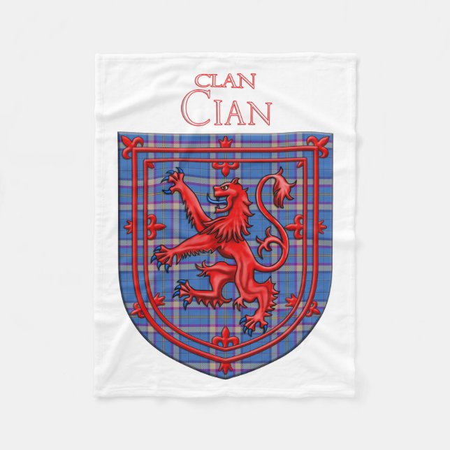 Couverture Polaire Cian of Ely Tartan Scottish Plaid (Devant)