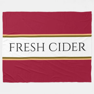 Couverture Polaire CIDER FRAIS Coloré Pomme rouge Blancs