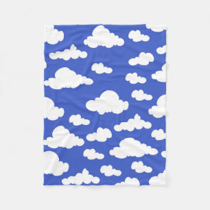 Couverture Polaire Ciel Bleu Nuageux Nuages Blancs Rêveur Nuageux