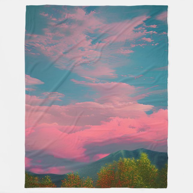 Couverture Polaire Ciel tourné (Devant)