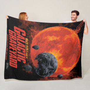 Couverture Polaire Cimetière Spatial Crâne Halloween Galaxie d'Horreu