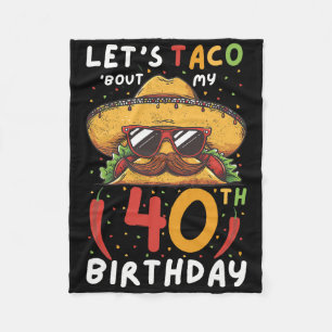 Couverture Polaire Cinco De Mayo 40e Anniversaire Taco Age 40 Bi Mexi
