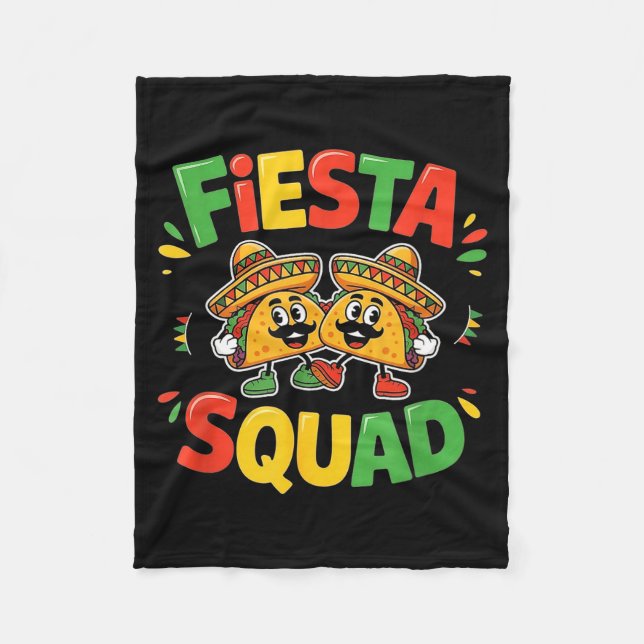 Couverture Polaire Cinco de mayo funny fiesta squad party for men (Devant)