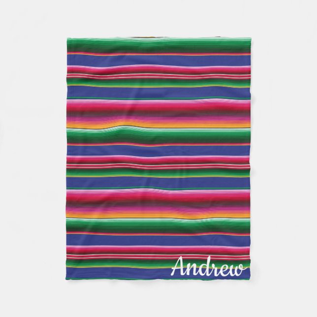 Couverture Polaire Cinco de Mayo Serape Lap Blanket pour fauteuil rou (Devant)