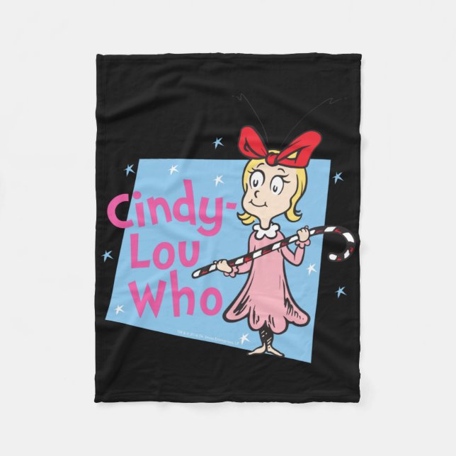 Couverture Polaire Cindy Lou Who Candy Cane T Shirt  (Devant)