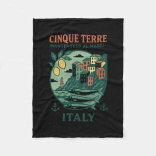 Couverture Polaire Cinque Terre Italie Souvenir Monterosso Al Mare Tr