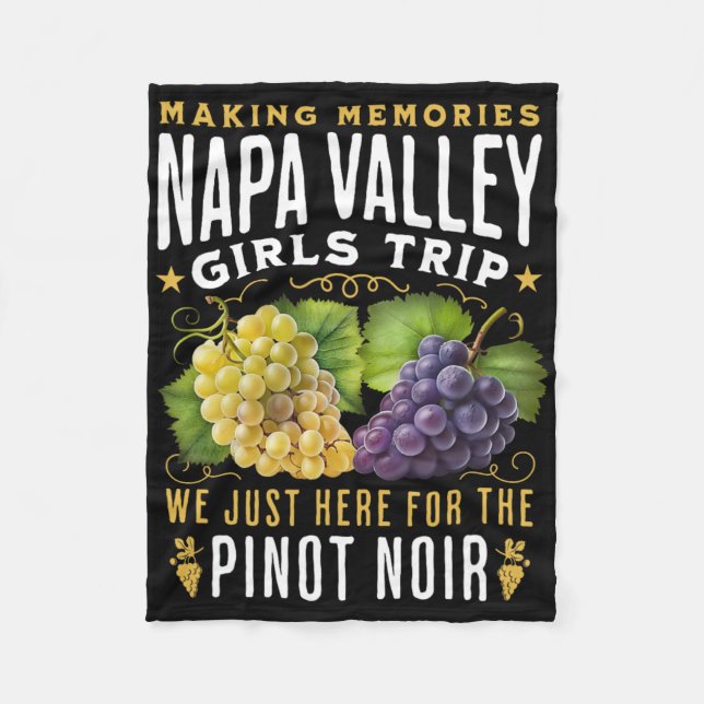 Couverture Polaire Circuit de vignobles de Napa Valley entre filles d (Devant)