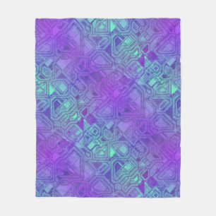 Couverture Polaire Circuits de bonbons - bleu baie :