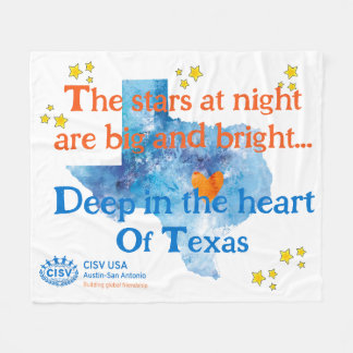 Couverture Polaire CISV Austin Étoiles À La Nuit Grande Blanche