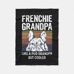 Couverture Polaire Citation Bulldog Pour Votre Grand-Père Français